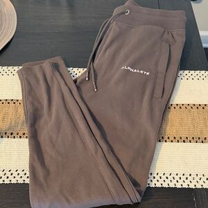 Alphalete womens Chocolate Brown Jogger Sweatpants